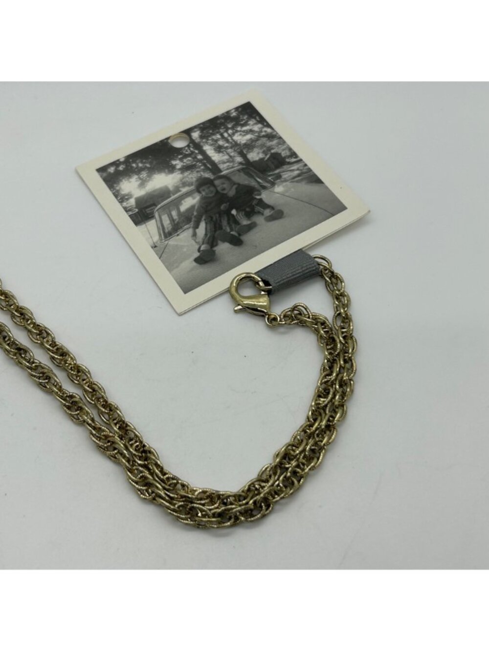 Vintage Anthropologie Butterfly Pendant Necklace Brown Filigree Wings Gold-Tone - Picture 9 of 15